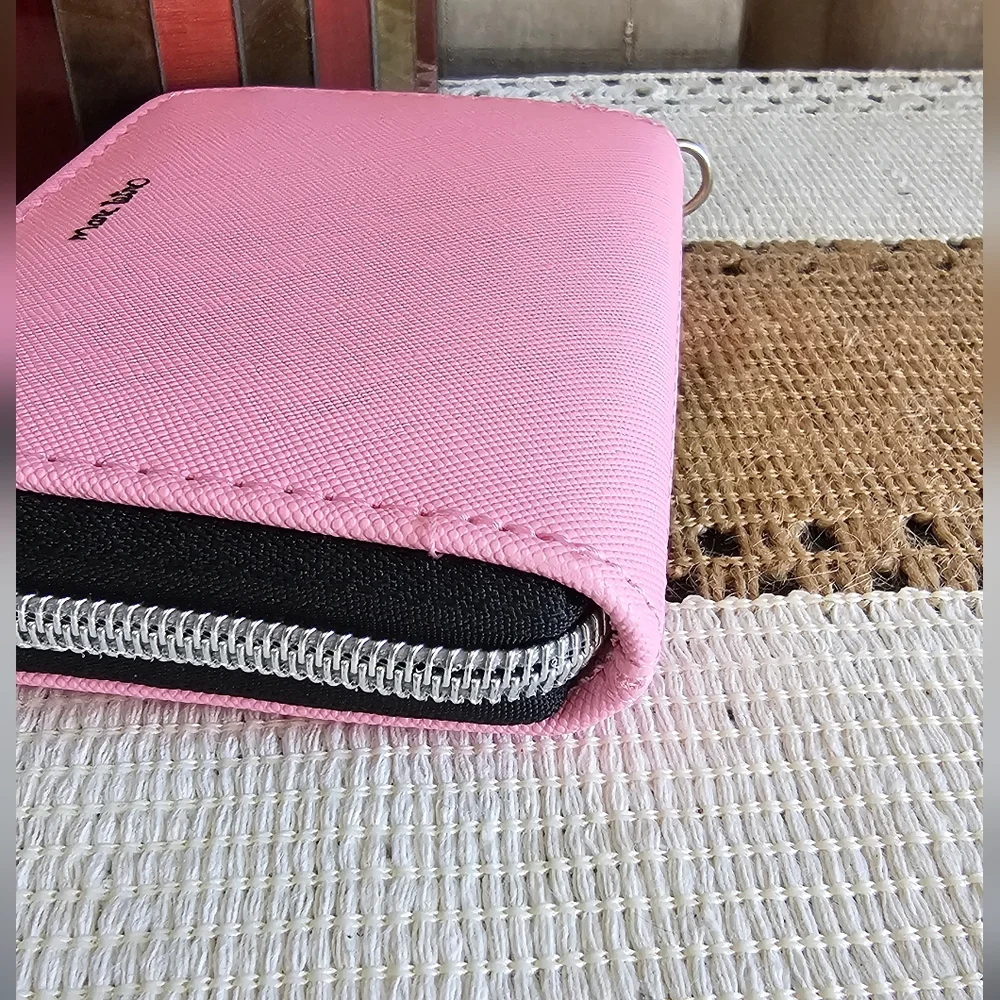 Marc Tetro Yorkie Small Wallet Card Holder Pockets Faux Leather.